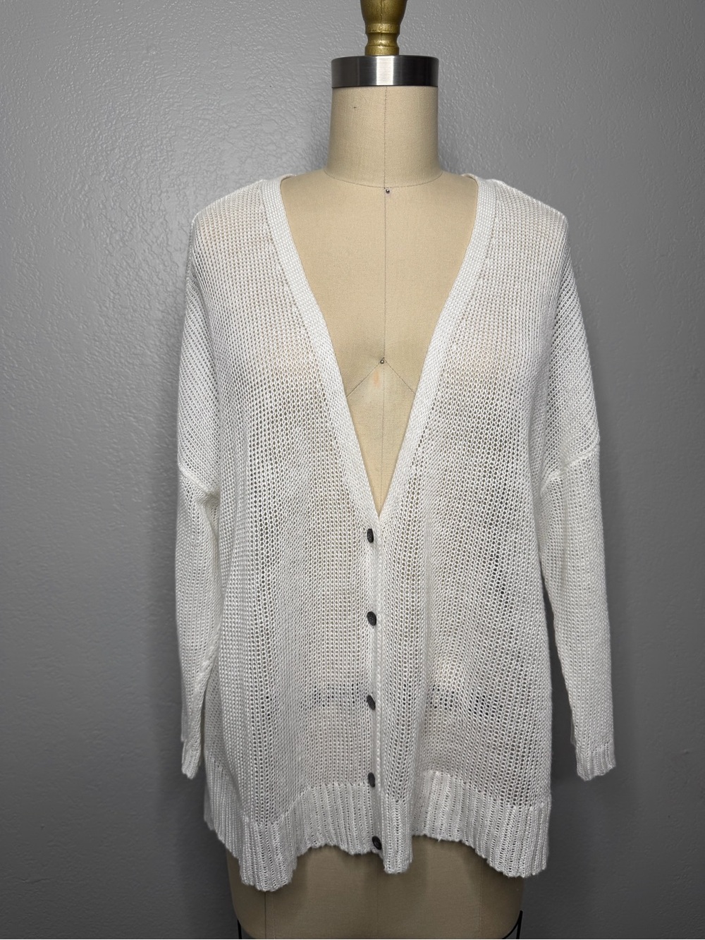 Eileen Fisher Linen Cardigan Sz S